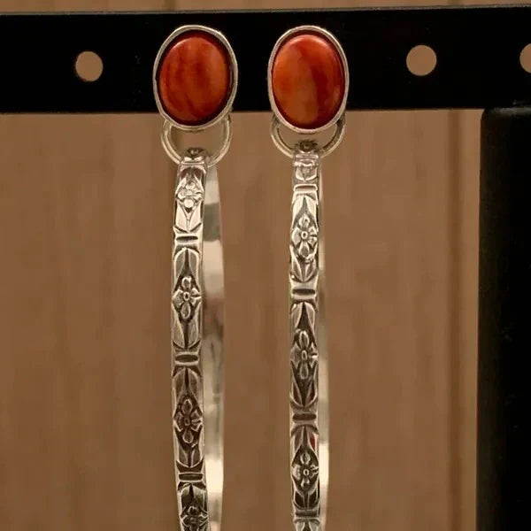 Elfriede | Boho-Vintage-Onyx-Ohrringe