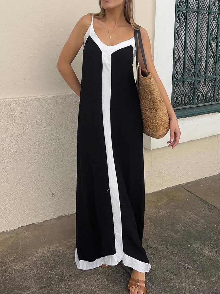 Verena | Midikleid im Colour-Block-Design Stil Lavechic Île