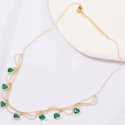Rosa | Herz-Halsband