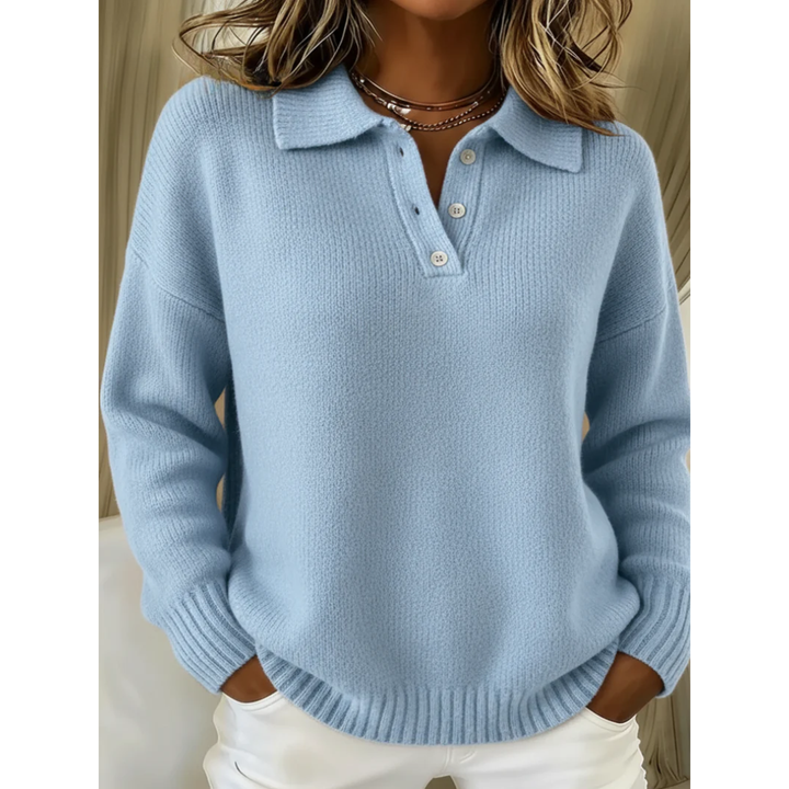 Christiane | Weicher Pullover mit Polokragen
