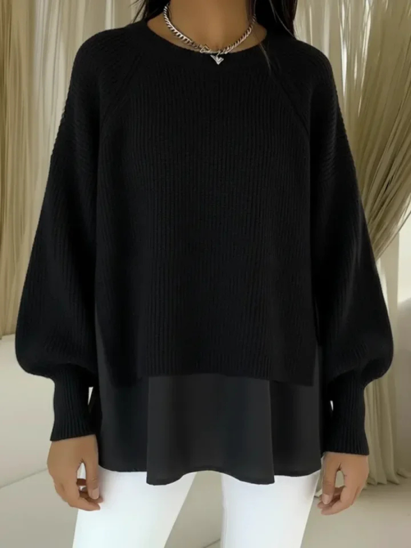 Dorothea | Strickpullover in Lagenoptik