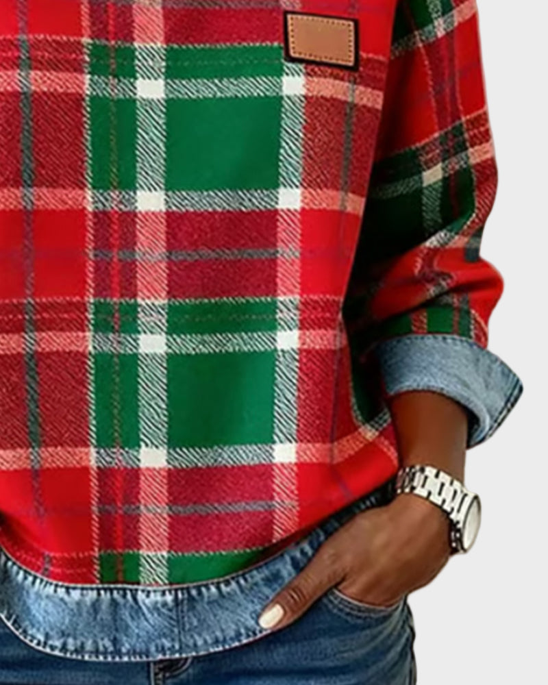 Johanna | Sweatshirt mit Karomuster