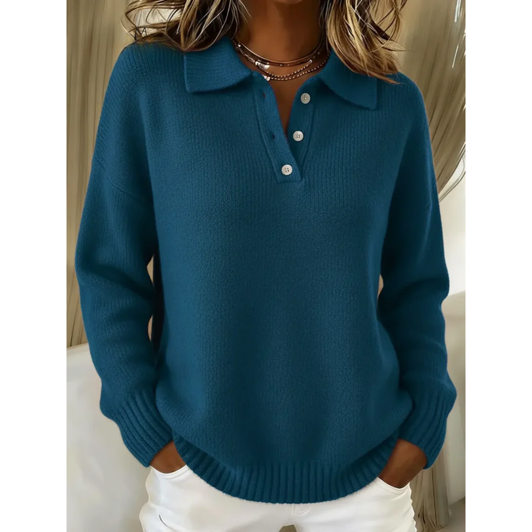 Christiane | Weicher Pullover mit Polokragen