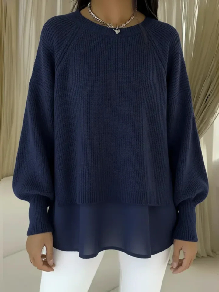 Dorothea | Strickpullover in Lagenoptik