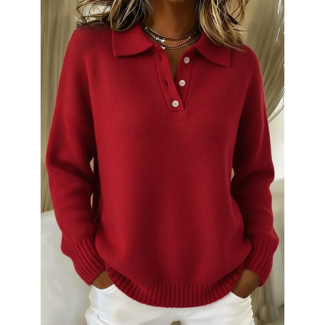 Christiane | Weicher Pullover mit Polokragen