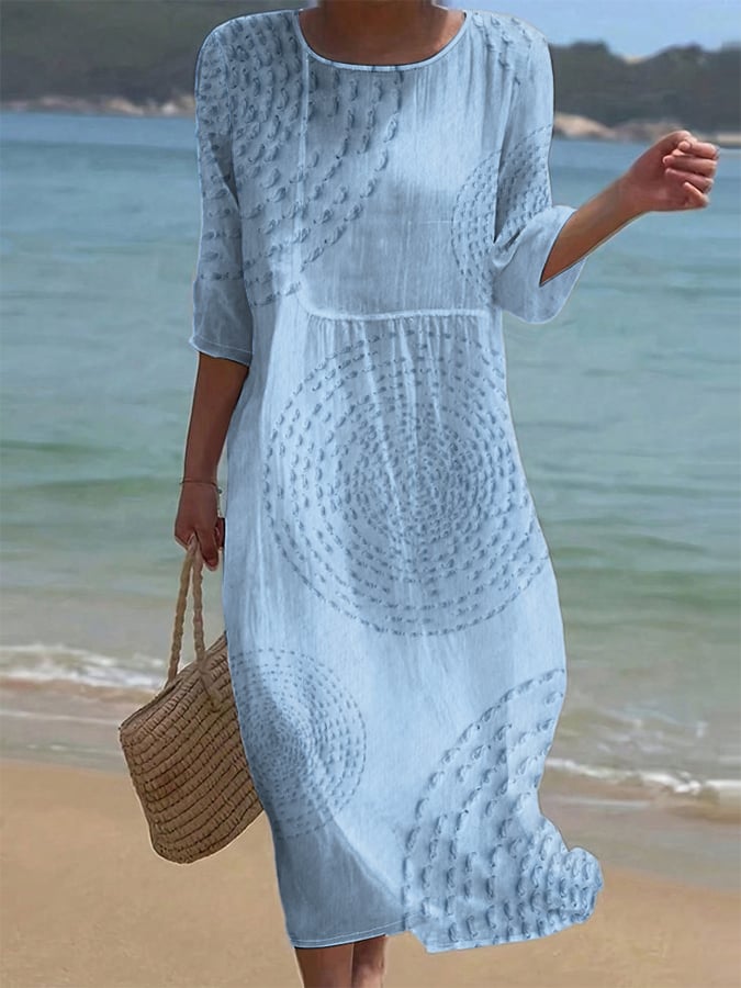 Johanna | Legeres besticktes Damenkleid