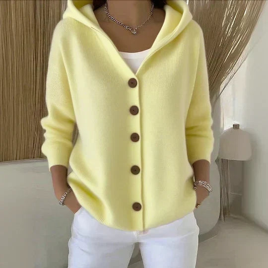 Anna | Strickjacke mit Kapuze