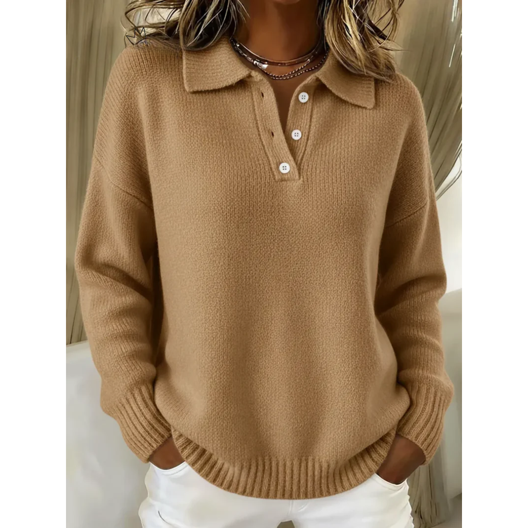 Christiane | Weicher Pullover mit Polokragen