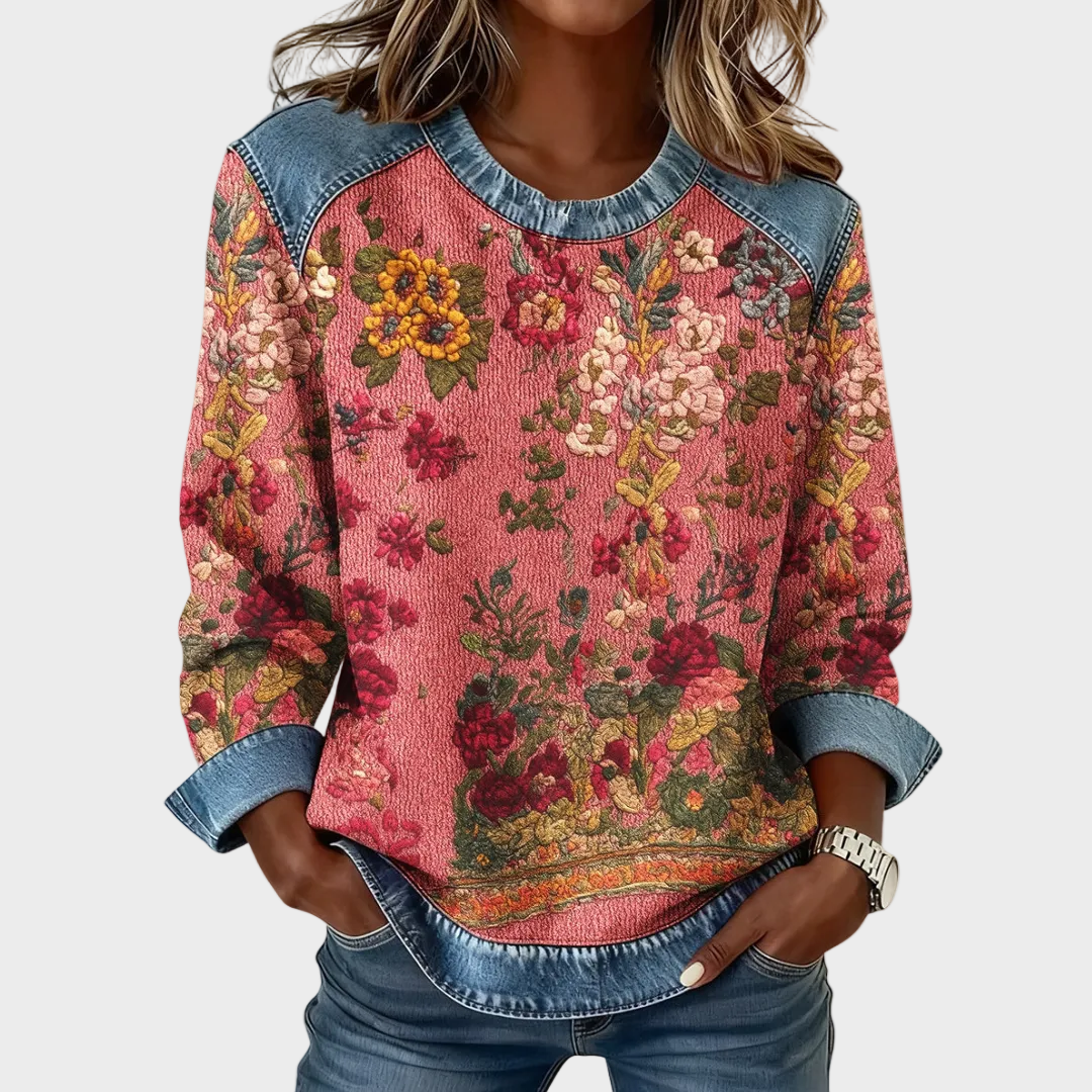 Rosalie | Sweatshirt mit Blumenmuster