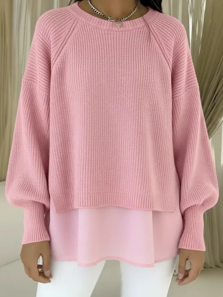 Dorothea | Strickpullover in Lagenoptik