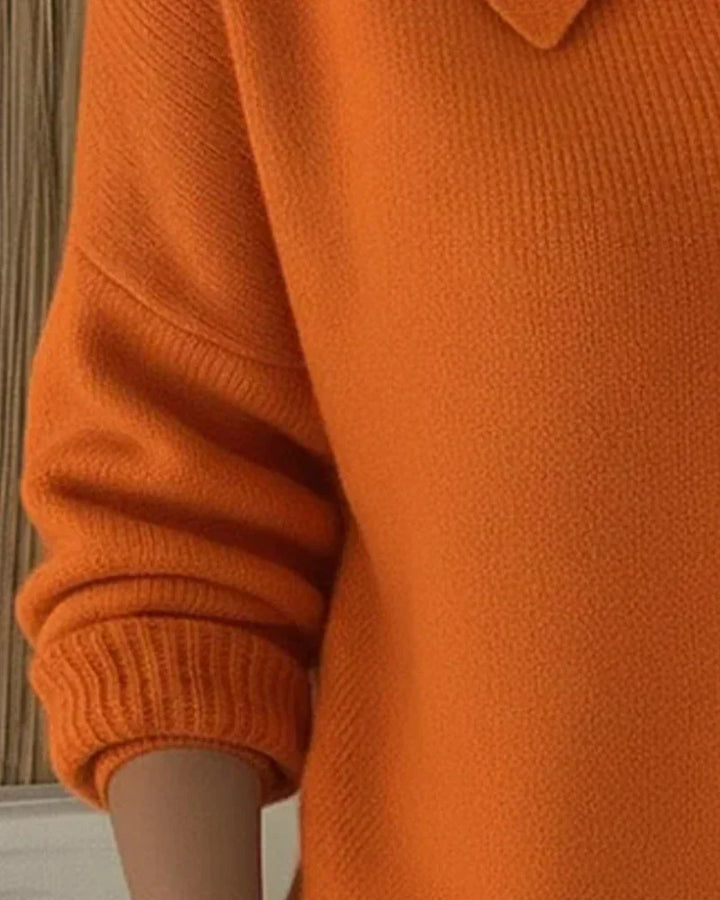 Christa | Strickjacke mit Kragen und Knopfleiste