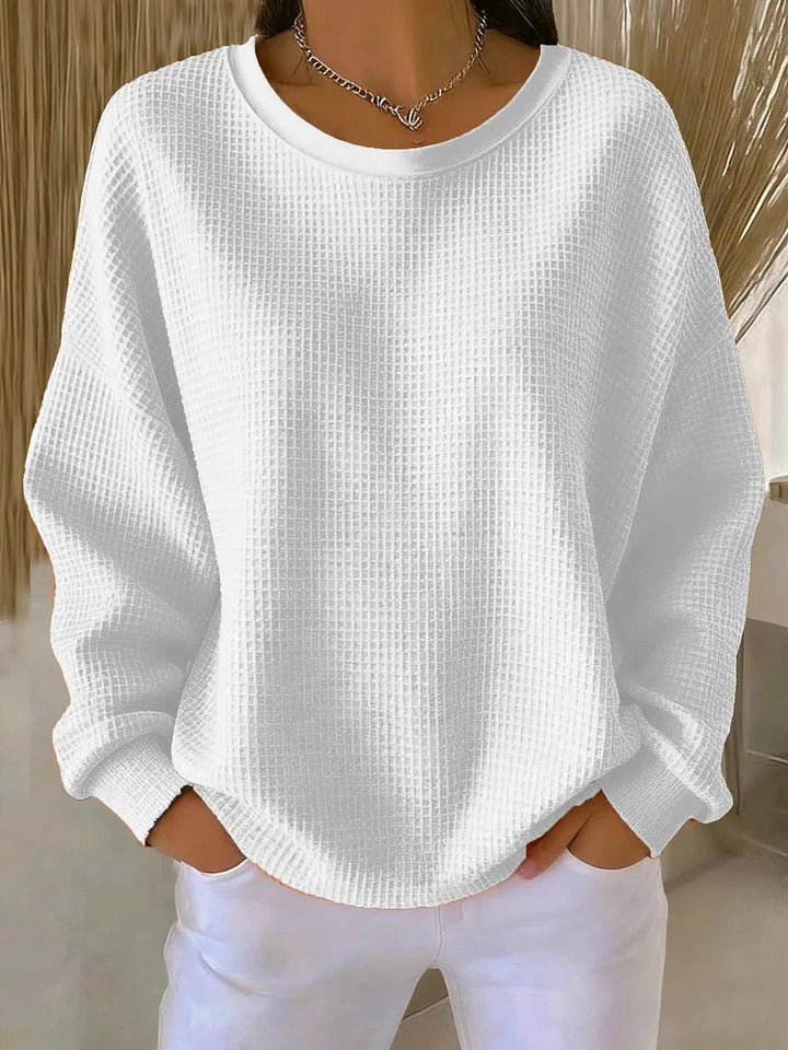 Friederike | Klassischer Pullover mit Waffelstruktur