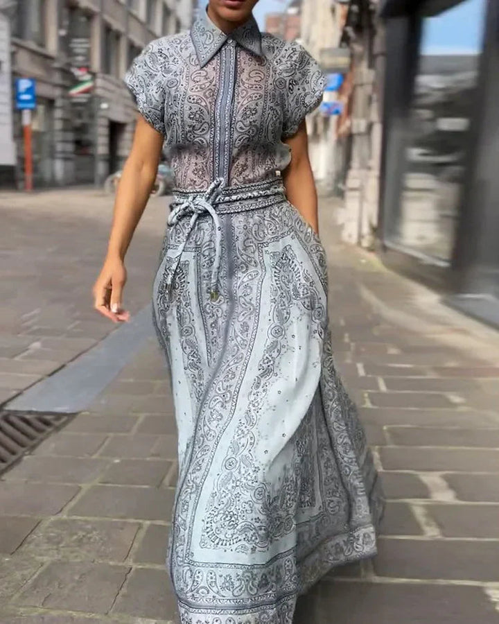 Magdalena | Bedrucktes zweiteiliges Boho-Set