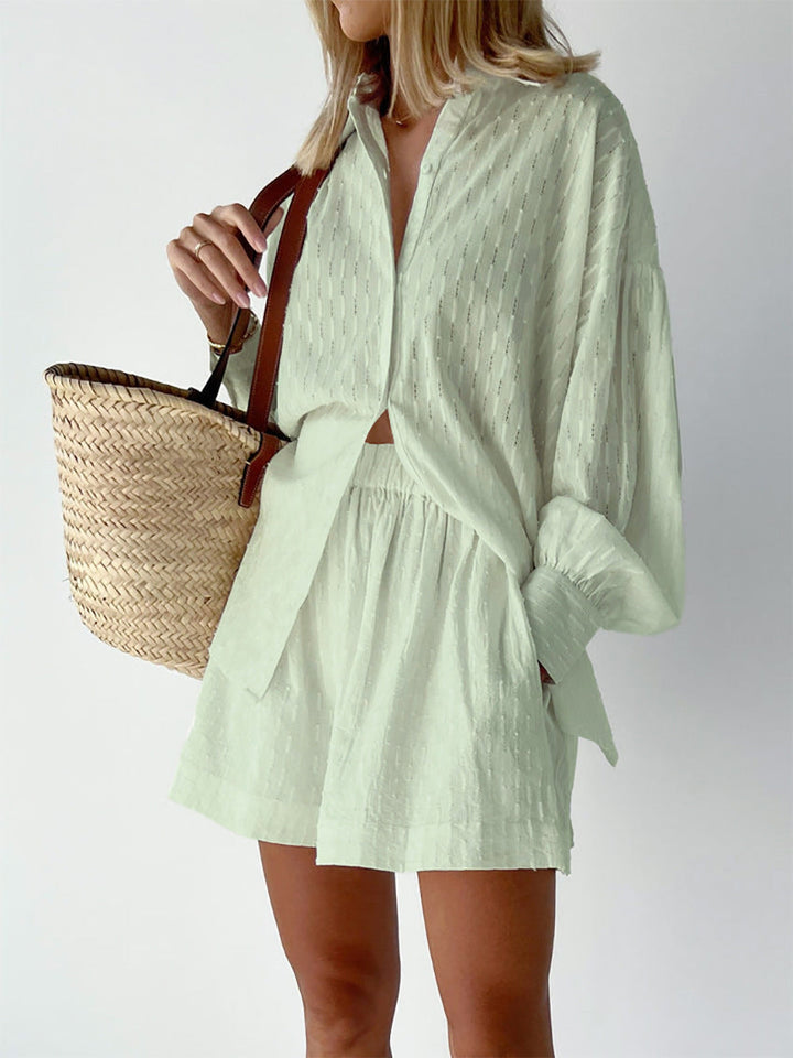 Marlene | Leichtes Blusen- und Shorts-Set