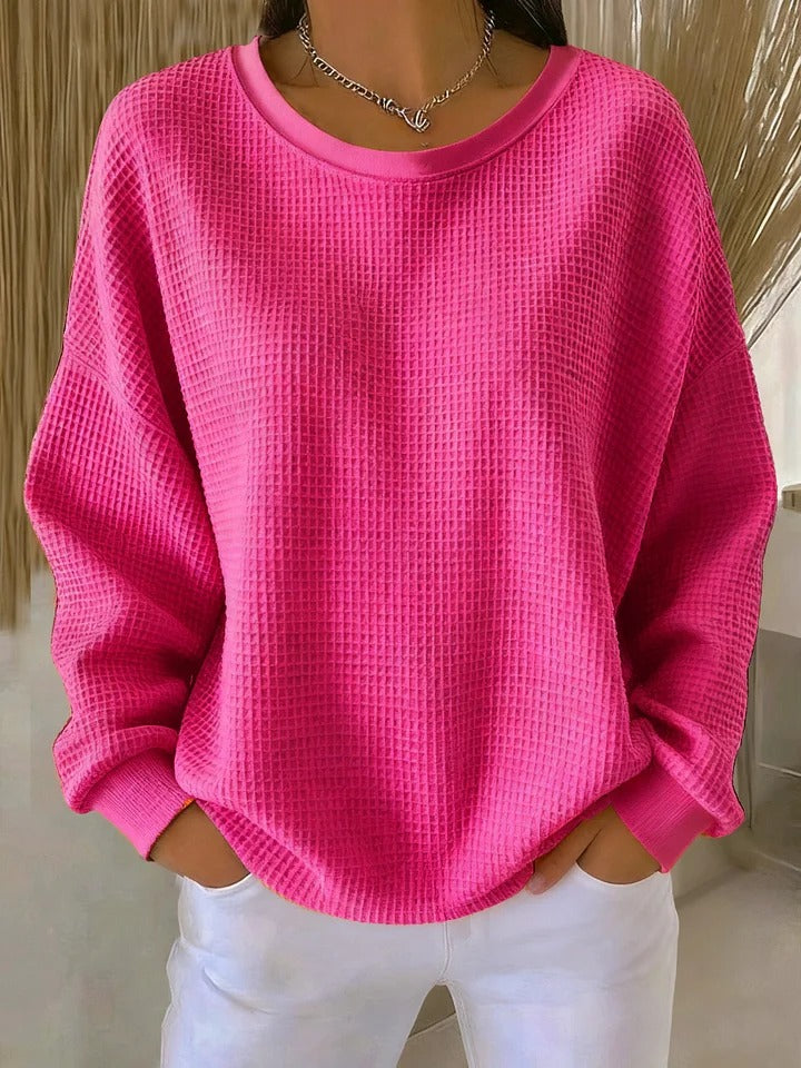 Friederike | Klassischer Pullover mit Waffelstruktur