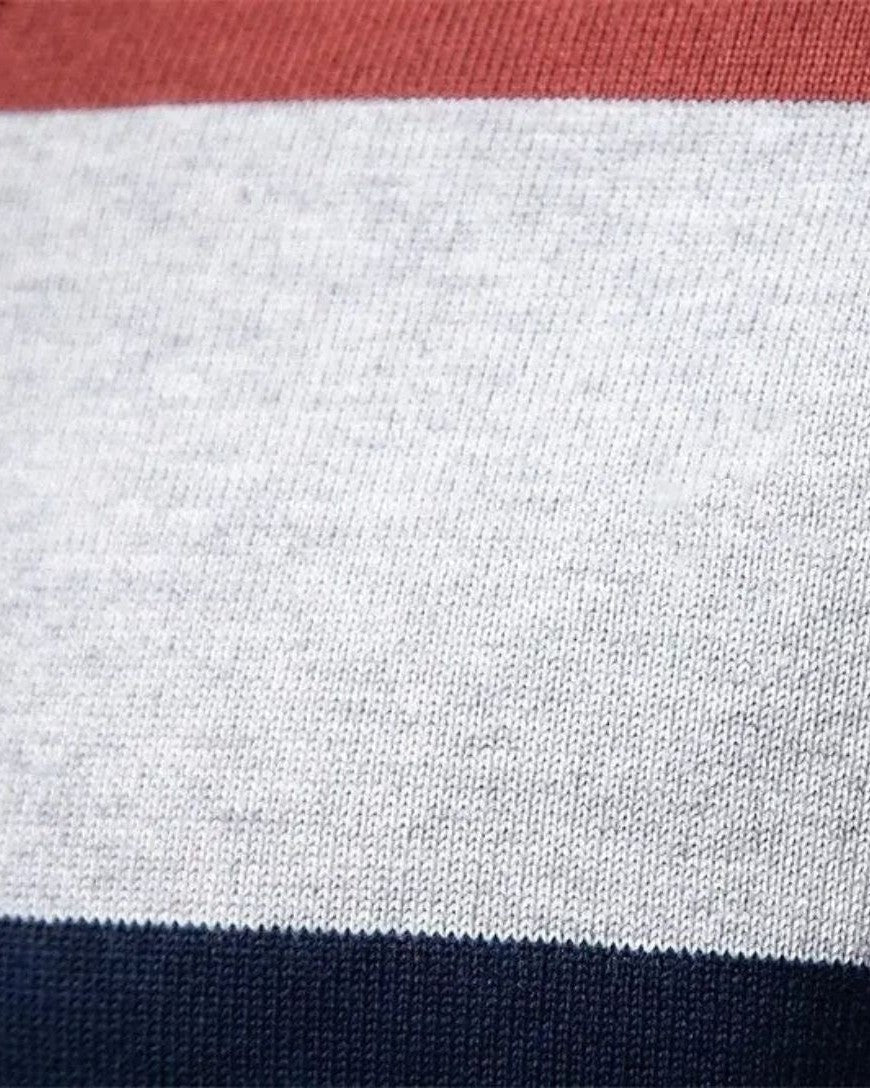 Hans-Peter | Gestreiftes Langarm-Strickpolo