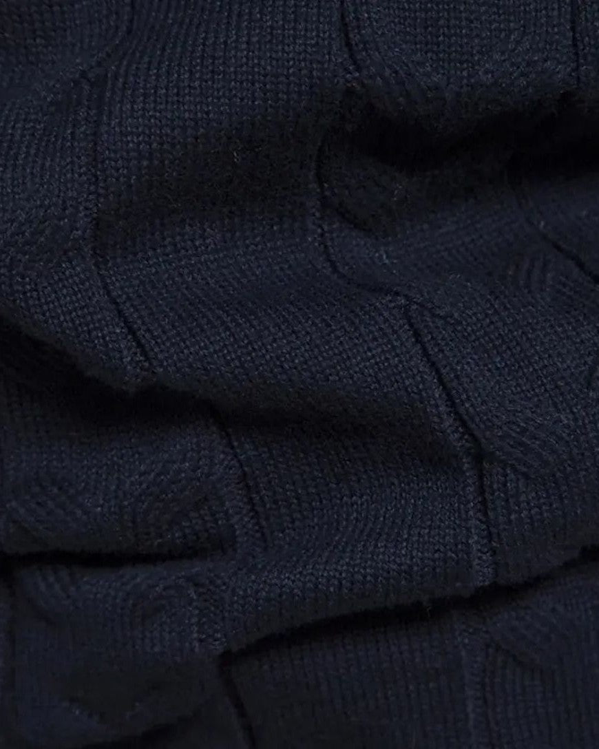 Dietmar | Gemusterter Troyer-Pullover