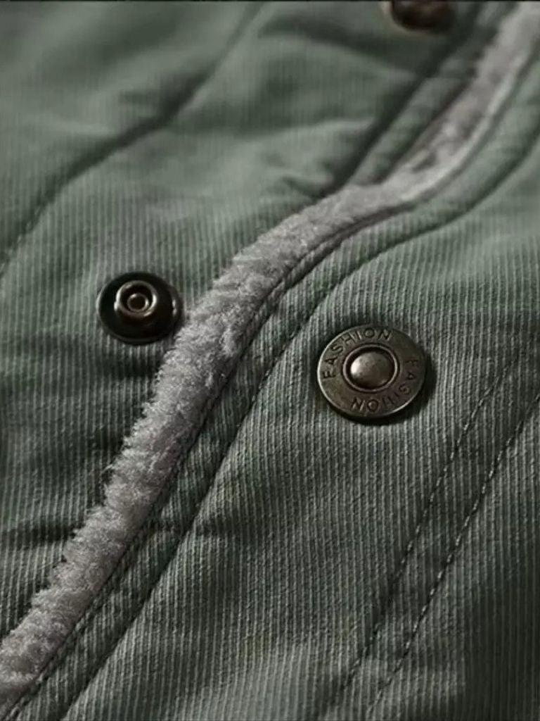 Anselm-Maria | Olivgrüne Pilotenjacke