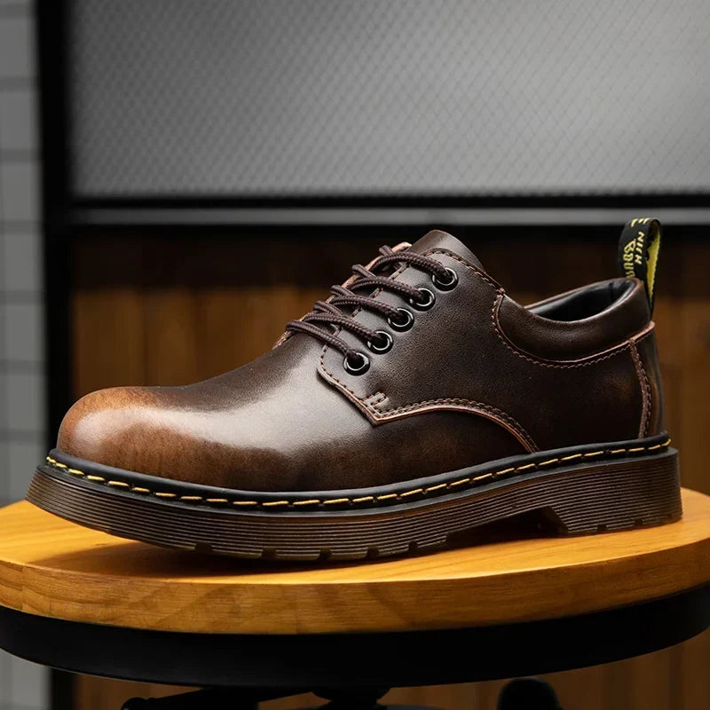 August | Braune Derby-Schuhe