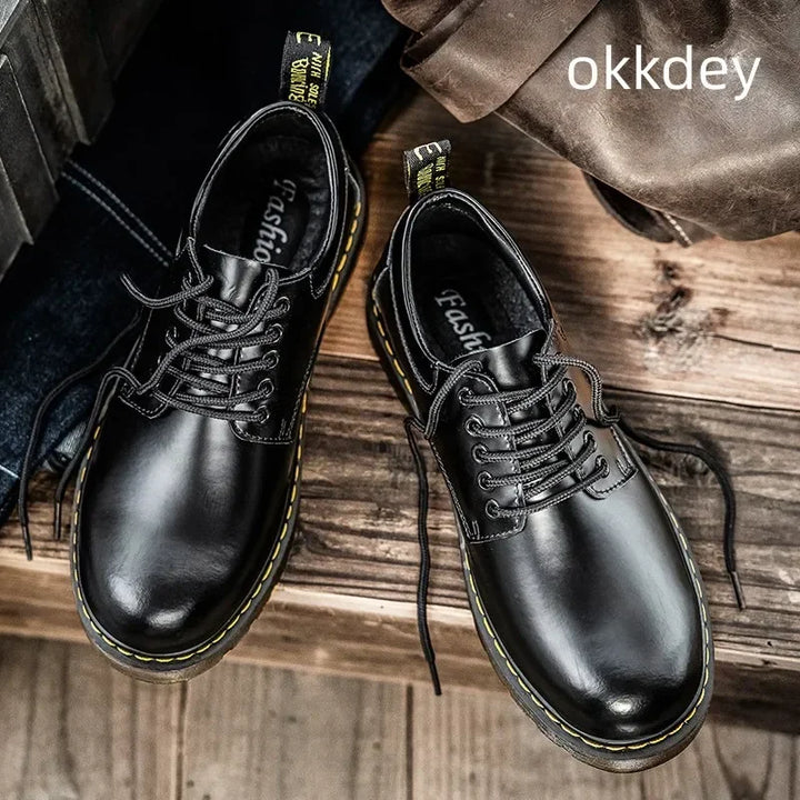 August | Braune Derby-Schuhe