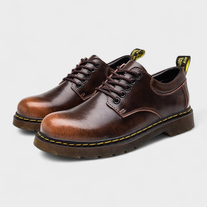 August | Braune Derby-Schuhe