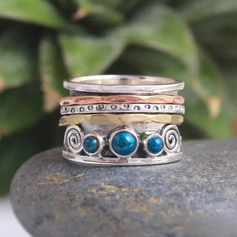 Rebecca | Bohemian Sapphire Meditation Ring
