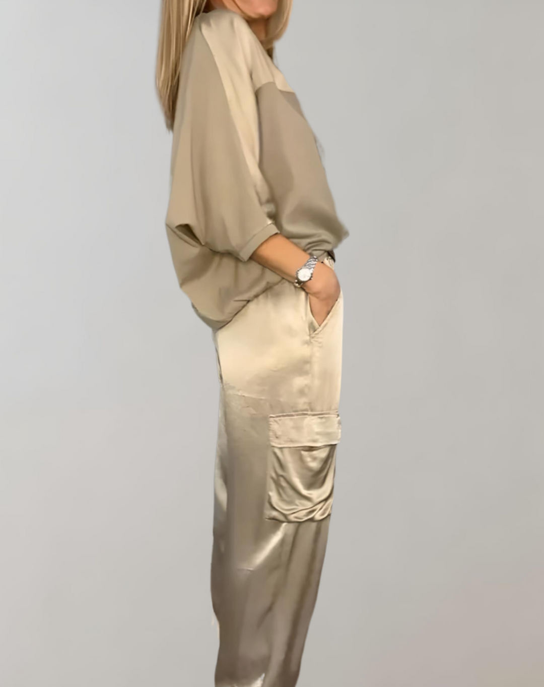 Frieda | Cargo-Lounge-Set aus Seide