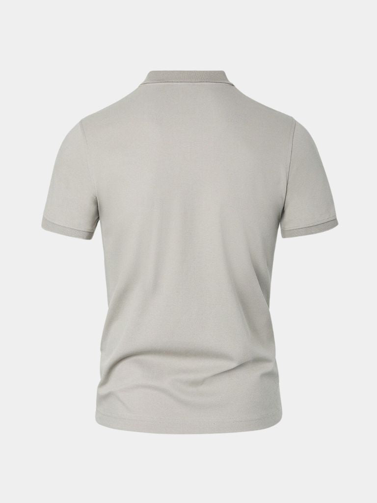 Arne | Klassisches hellgraues Poloshirt