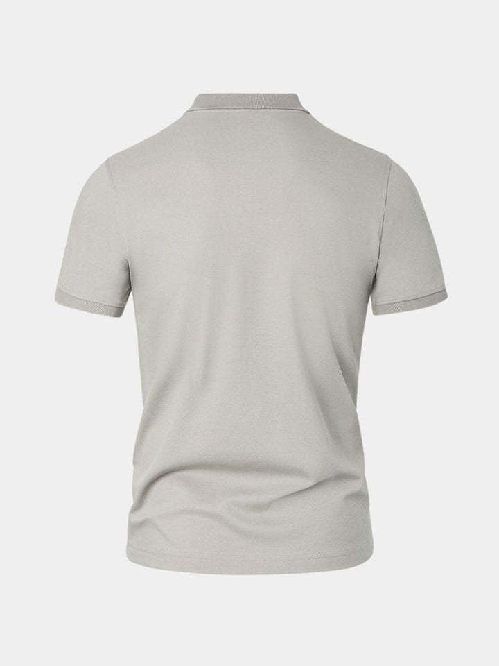 Arne | Klassisches hellgraues Poloshirt