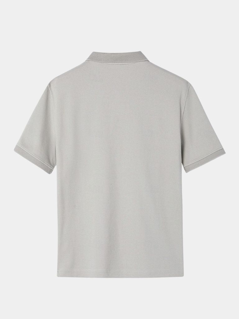 Arne | Klassisches hellgraues Poloshirt