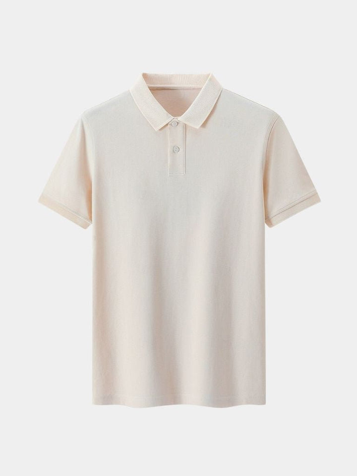 Arne | Klassisches hellgraues Poloshirt