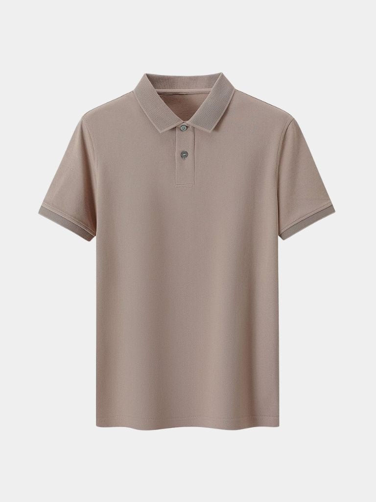 Arne | Klassisches hellgraues Poloshirt