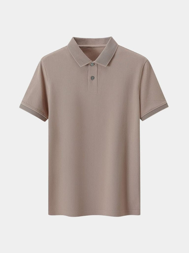 Arne | Klassisches hellgraues Poloshirt