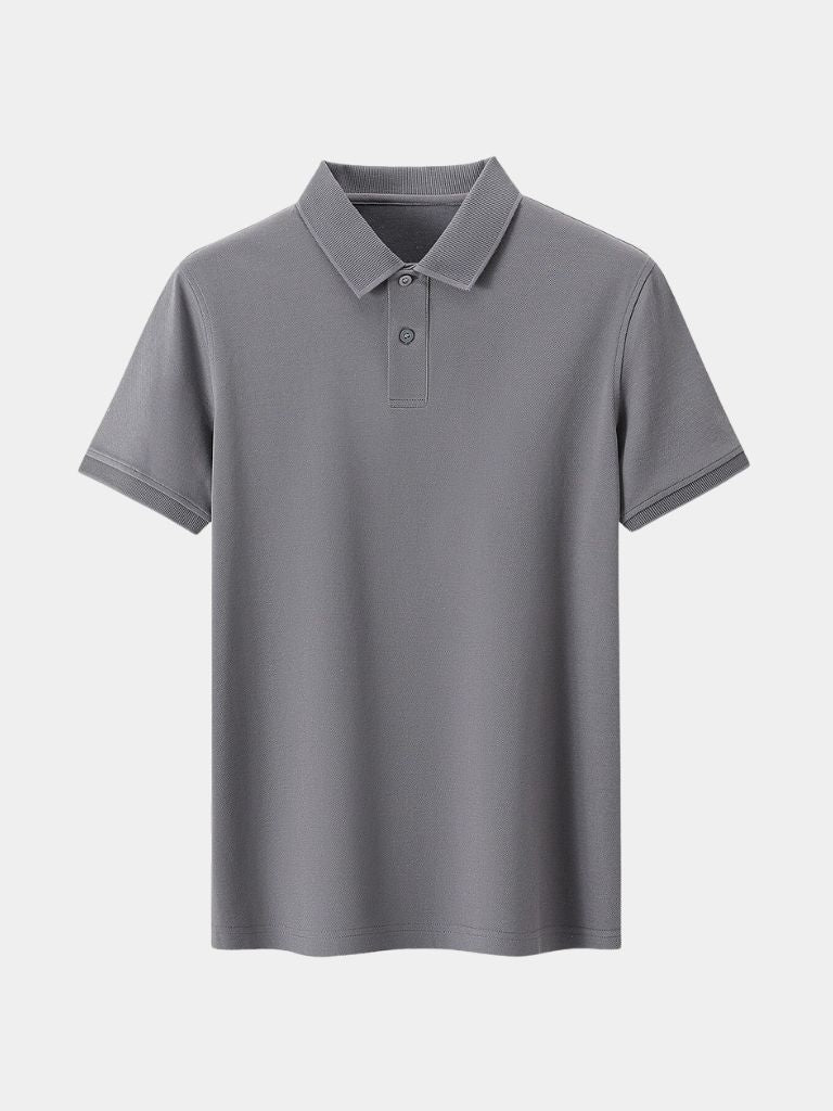 Arne | Klassisches hellgraues Poloshirt