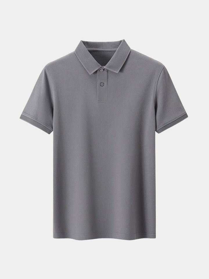 Arne | Klassisches hellgraues Poloshirt