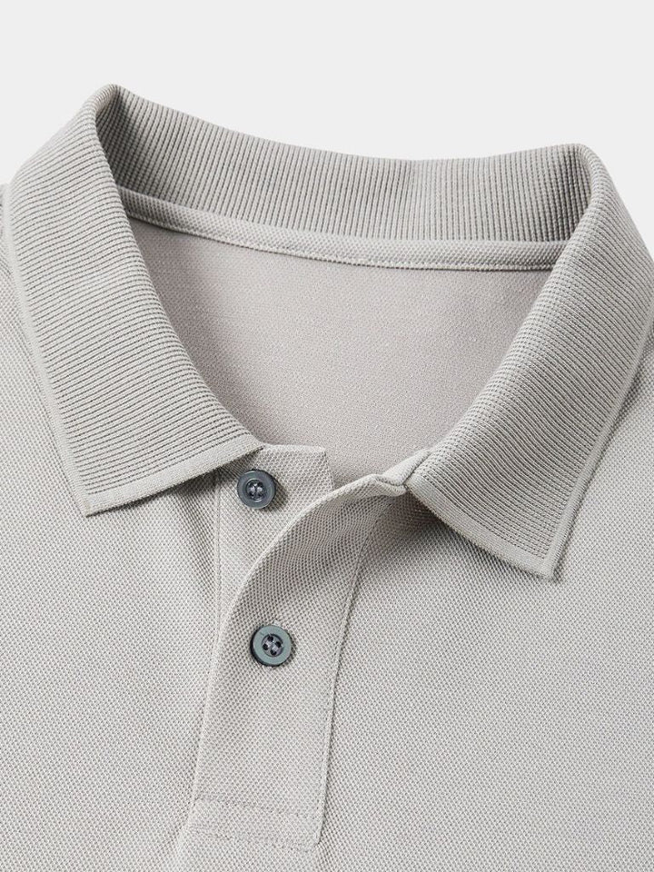 Arne | Klassisches hellgraues Poloshirt