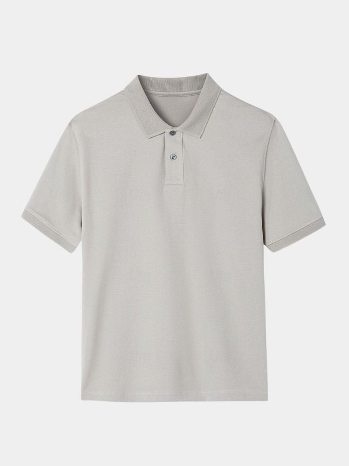 Arne | Klassisches hellgraues Poloshirt