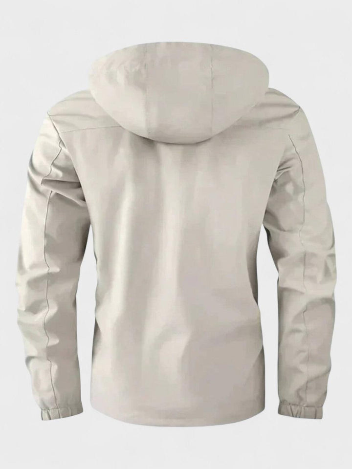 Dirk | Weiße Winterjacke mit Kapuze
