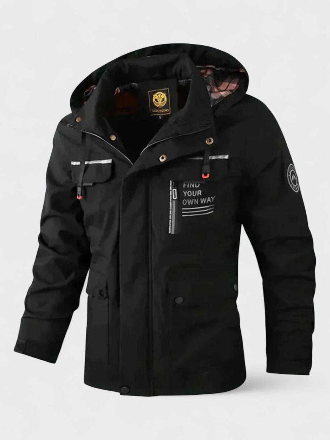 Dirk | Weiße Winterjacke mit Kapuze