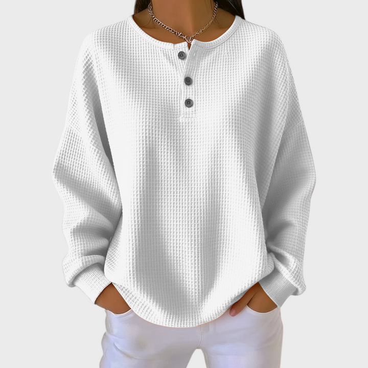 Helene - Pullover aus weichem Waffelstoff
