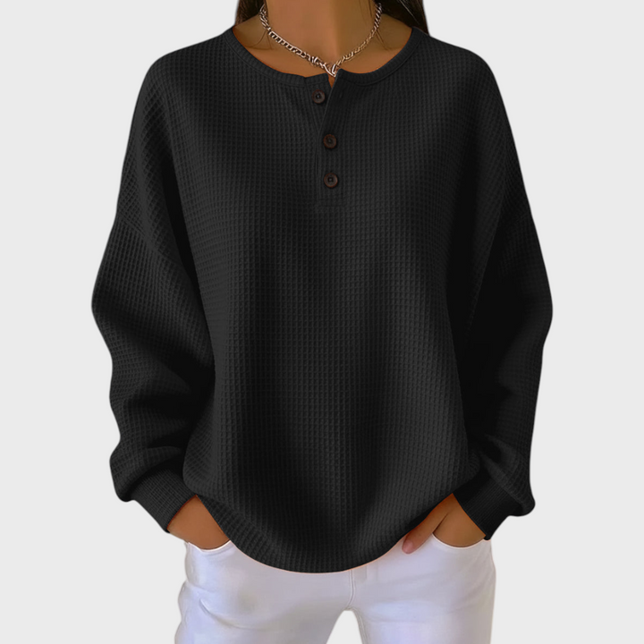 Helene - Pullover aus weichem Waffelstoff
