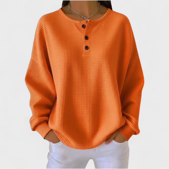 Helene - Pullover aus weichem Waffelstoff