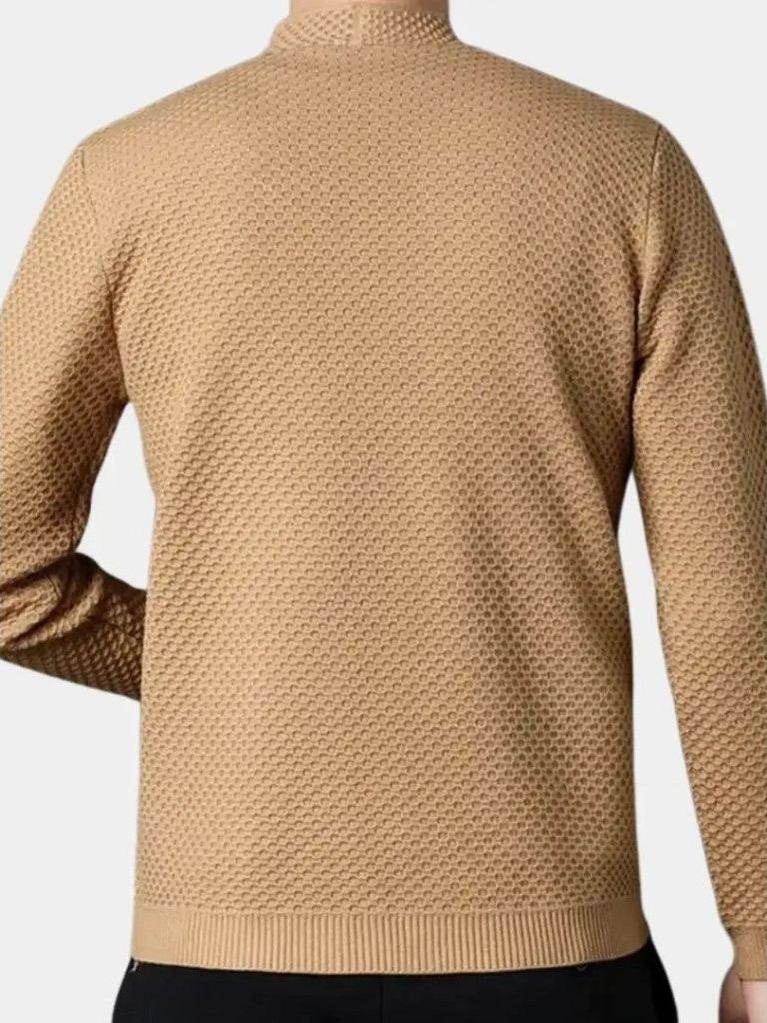 Heinz-Günter | Camelfarbene offene Strickjacke