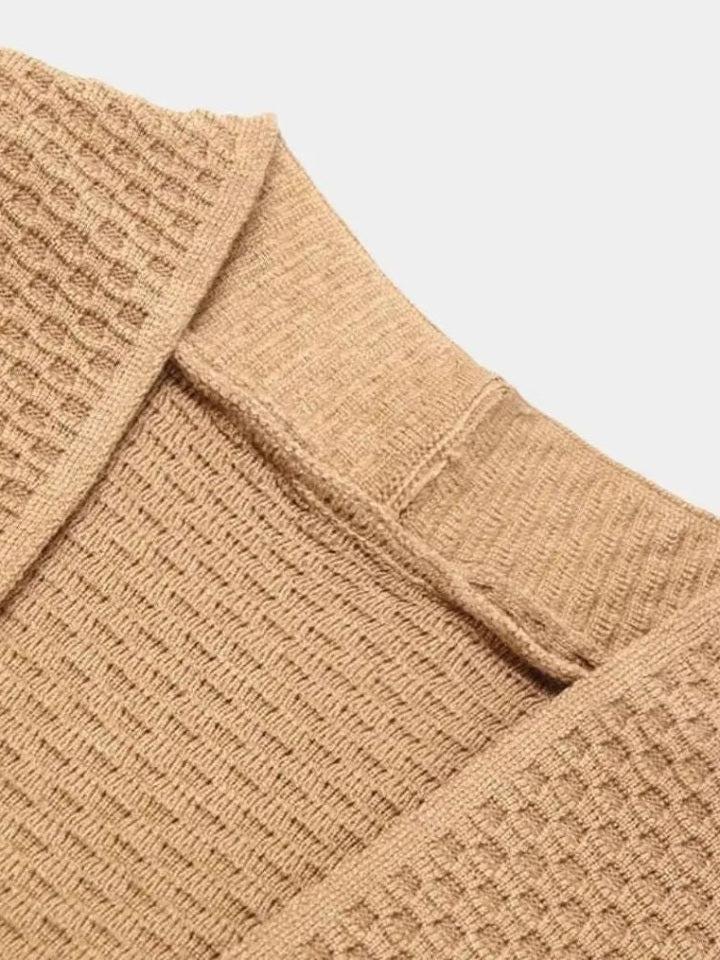 Heinz-Günter | Camelfarbene offene Strickjacke