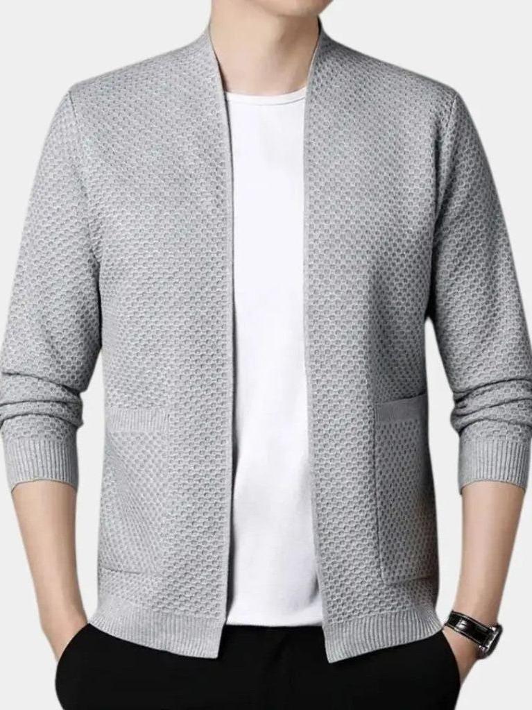 Heinz-Günter | Camelfarbene offene Strickjacke