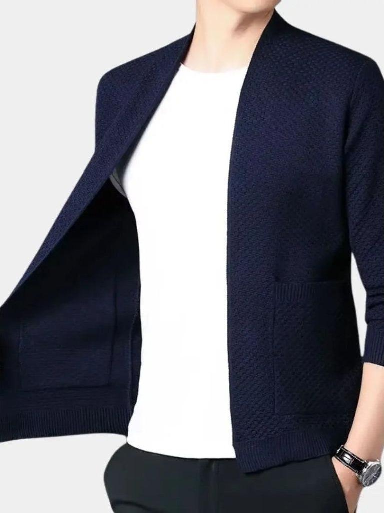 Heinz-Günter | Camelfarbene offene Strickjacke