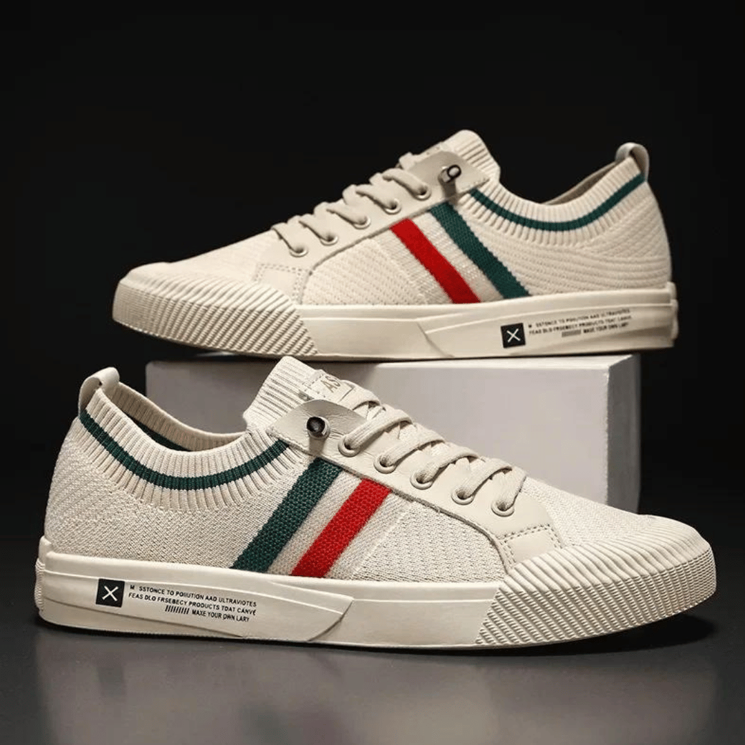 Martin | Gestreifte Strick-Sneaker