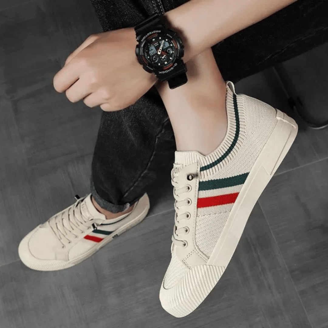 Martin | Gestreifte Strick-Sneaker
