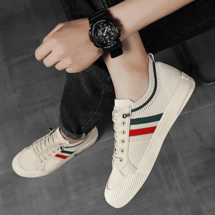 Martin | Gestreifte Strick-Sneaker
