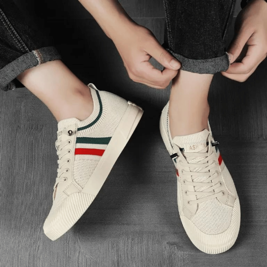 Martin | Gestreifte Strick-Sneaker